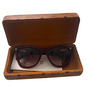 MCM Burgundy Cat Eye Sunglasses